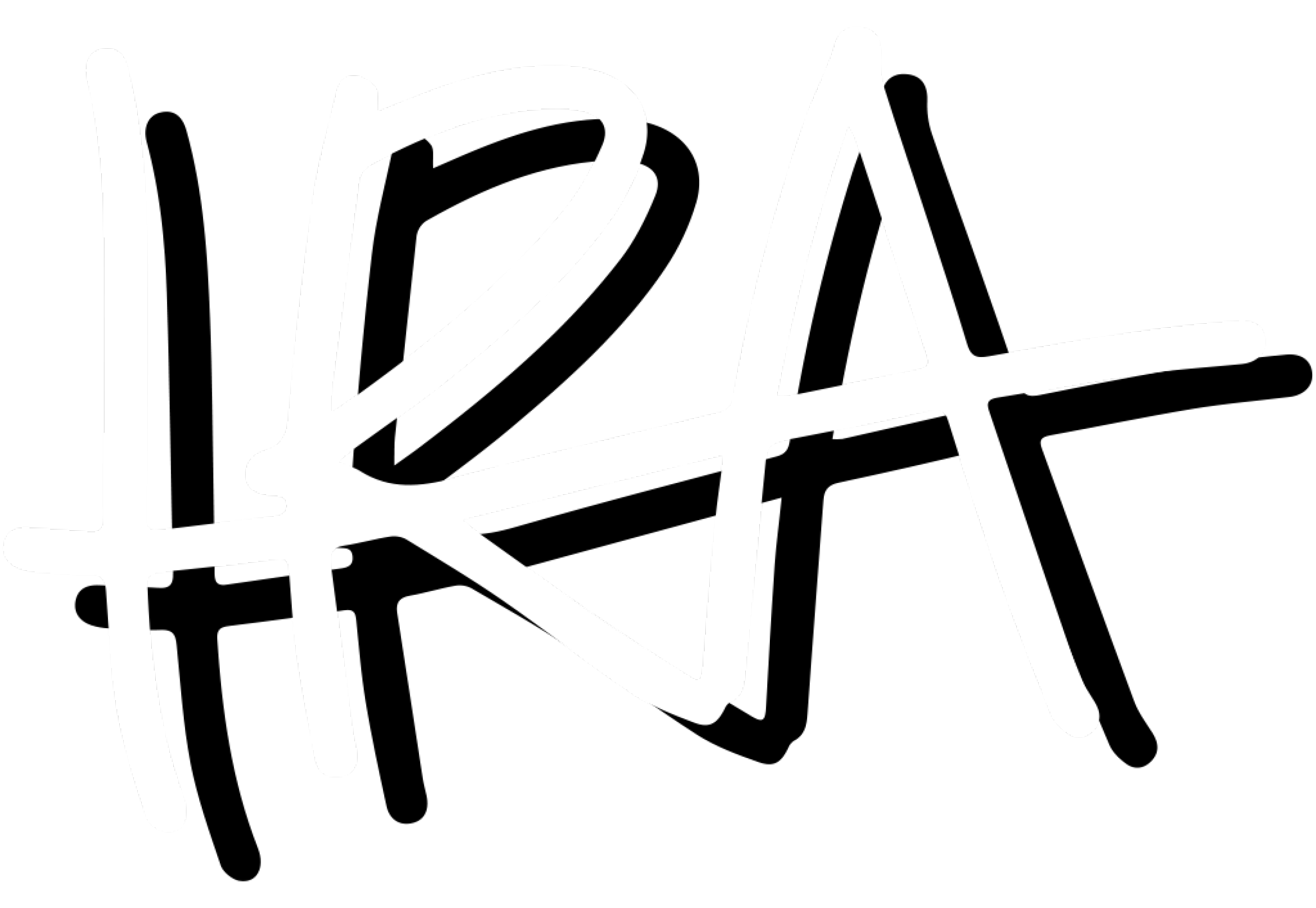 IRA-logo, Valkoinen mustalla varjolla