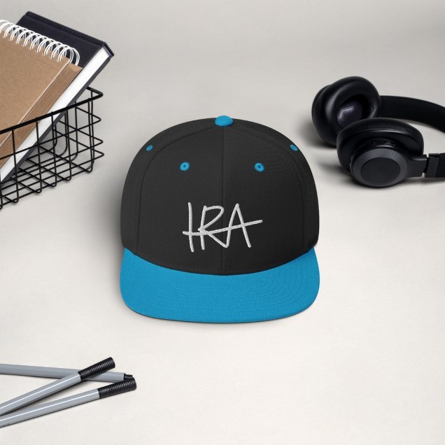 Ira snapback lippis Black Teal