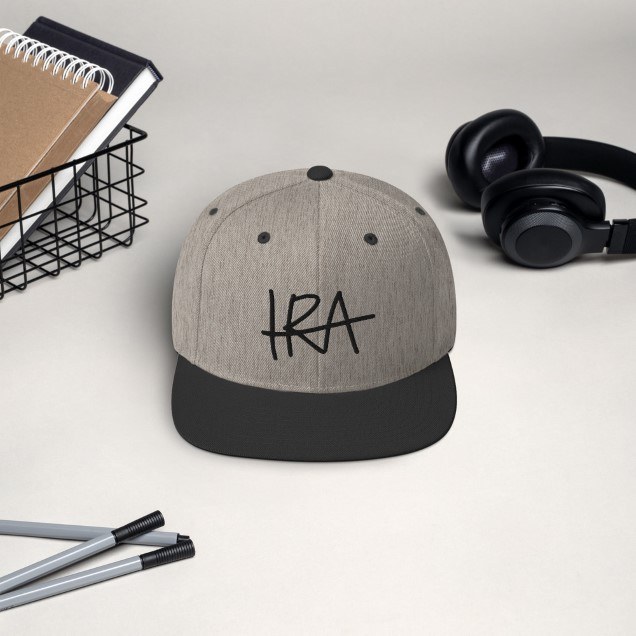 Ira snapback lippis Heather Black