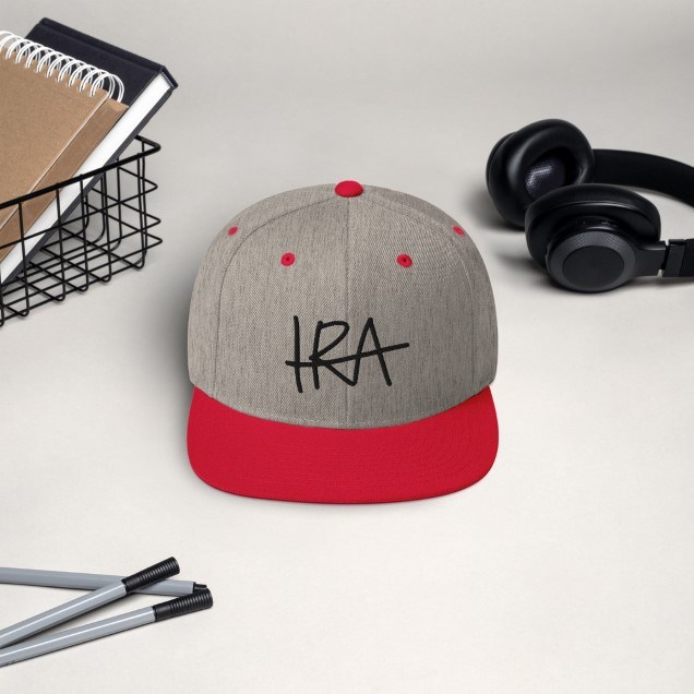 Ira snapback lippis Heather Red